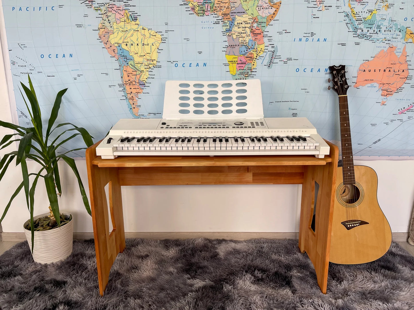 Piano Keyboard Stand Height of table 73cm/30inch for adults Wooden Table digital piano midi keyboard Custom studio desk 61 / 88 keys stand