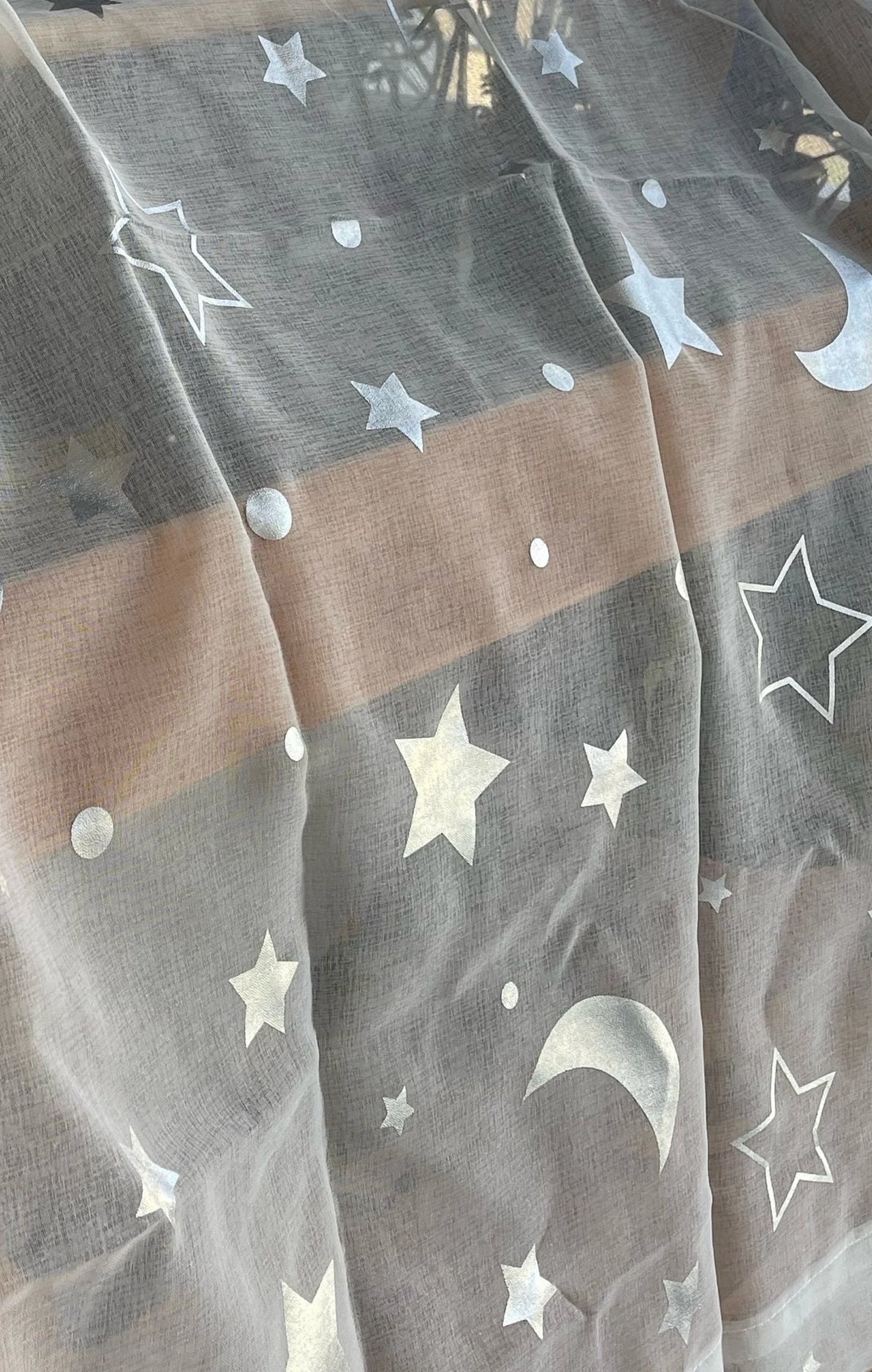 Galaxy fabric Kids Gifts 1st Birthday Stars and moon fabric Play stand Canopy Seasonal Decoration Fabric Christmas decor