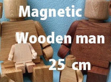 Wooden 5 year anniversary Christmas Kids Gifts Birthday Wooden man 25cm/10in Education eco Fathers day gift from daughter wife