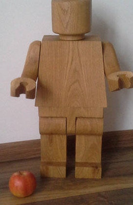 Wooden man Birthday gift for man Wooden Mega man 50cm/20in Wooden figure Fathers day gift education