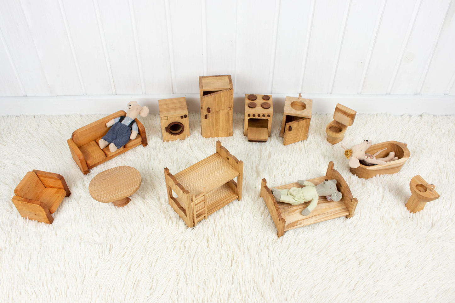 Wooden Maileg Furniture Set Christmas 1st Birthday Gift Toy furniture 1/12 scale Furniture for Doll Size 15cm/6inches Toy furniture Wooden