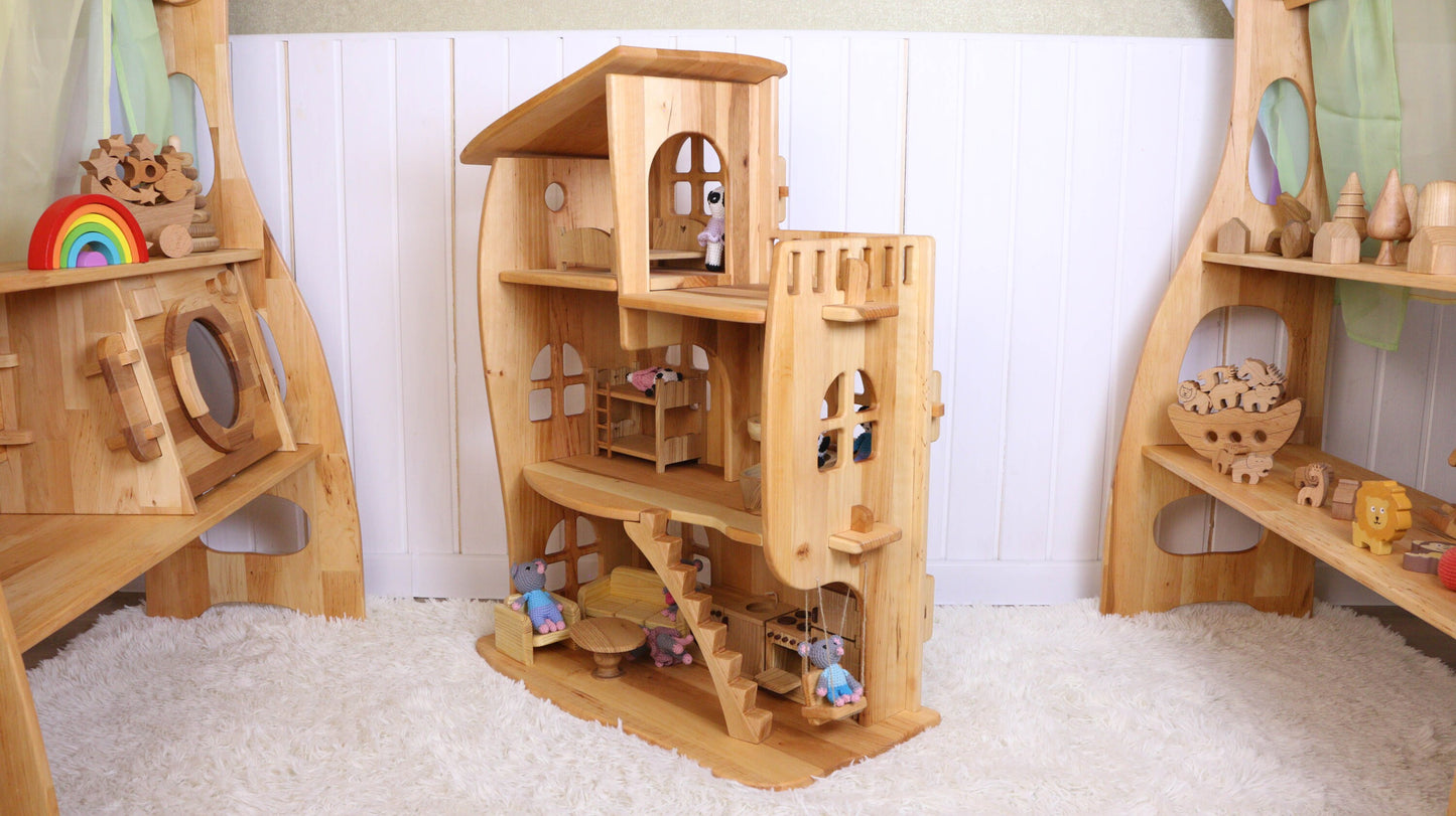 Wooden Waldorf playstand Washing machine Christmas Kids Gifts Birthday gift for kid Montessori Wooden Toy furniture Pretend Play kitchen