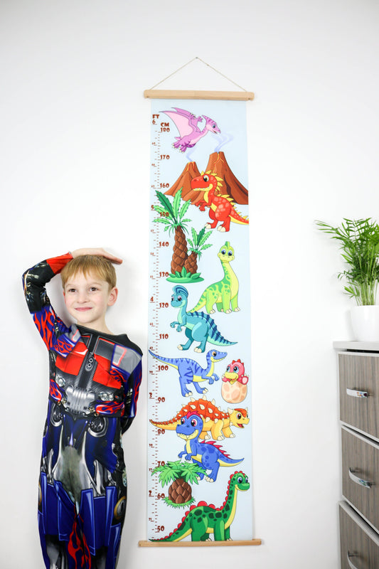 Dino Personalized Growth Chart Wall Height Chart Christmas Kids Gifts Birthday  Ruler Customized Wooden Nursery Decor Baby Shower Gift