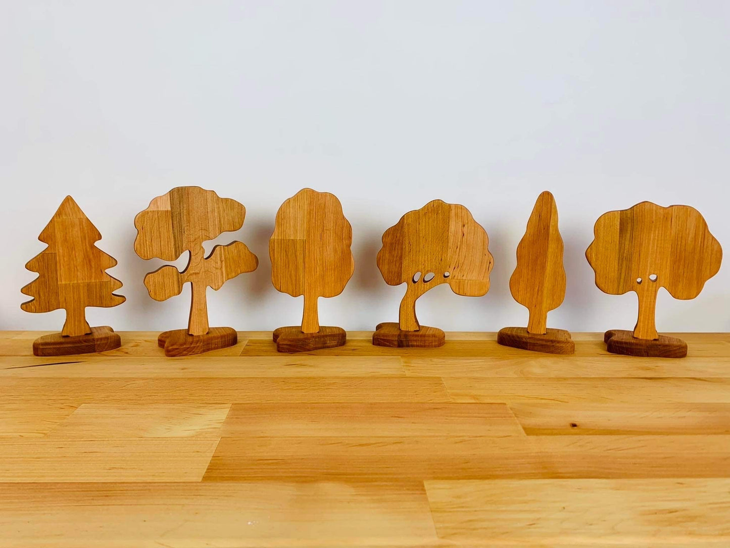 Wooden education toy Forest Natural Set Kids Birthday Gift Woodland Trees Set Waldorf Toy Forest Wooden Tree Play Set Montessori toy